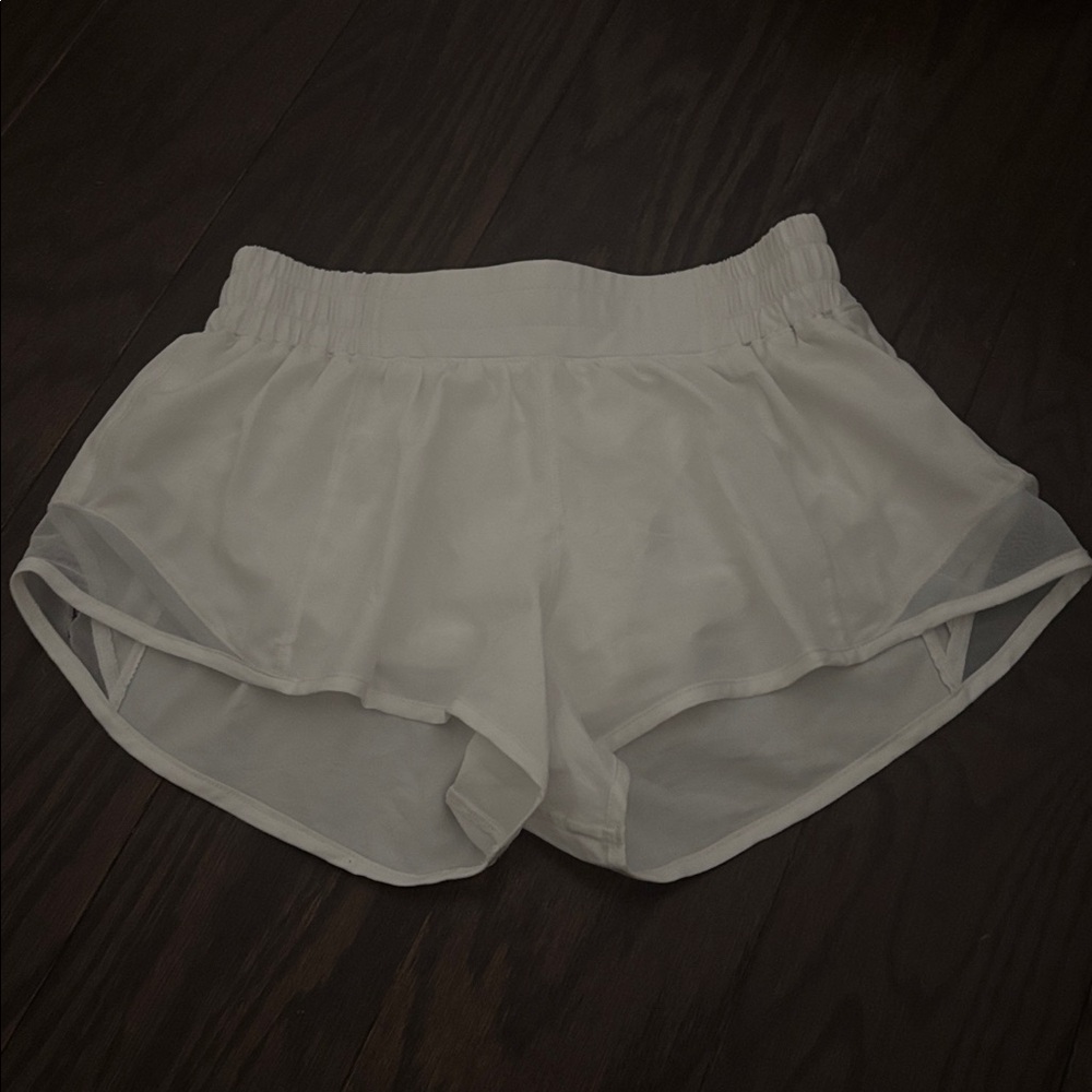 Lululemon Athletica Cream Athletic Shorts